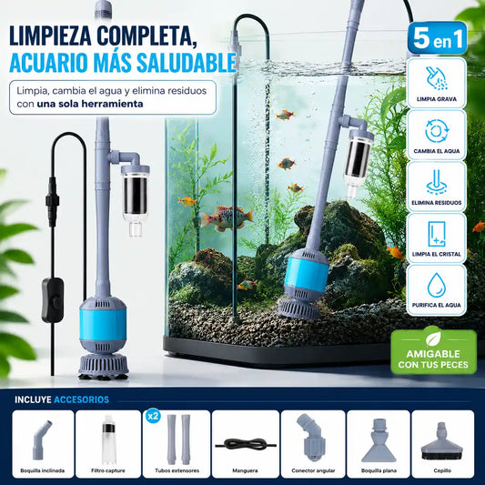 Limpiador Eléctrico de Acuario 5 en 1 - AquaLife®